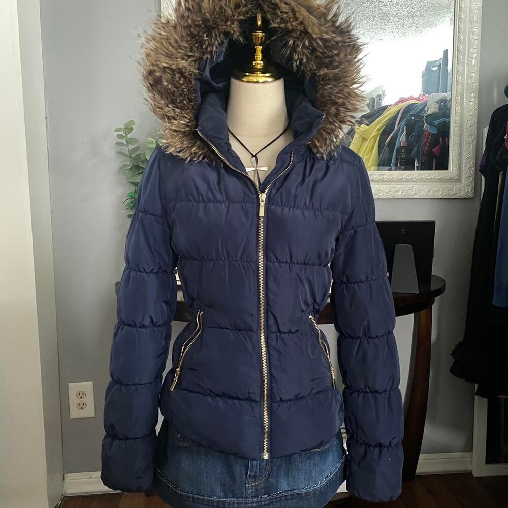 Y2k fur coat size xss